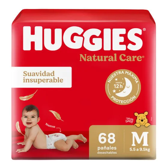 Pañales Huggies Máxima Proteção sin género MPañales Huggies Máxima Proteção sin género M x 68 unidades