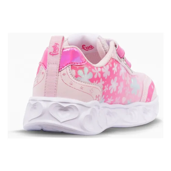 Zapatilla Stitch I Love You Rosa Con Luz Al Pisar (26-30)