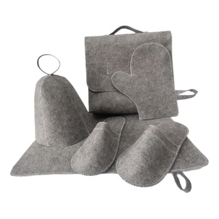 Juego De Gorro De Sauna , Casa Anticalor Con Bolsa De Gris Juego De Gorro De Sauna , Casa Anticalor Con Bolsa De Gris
