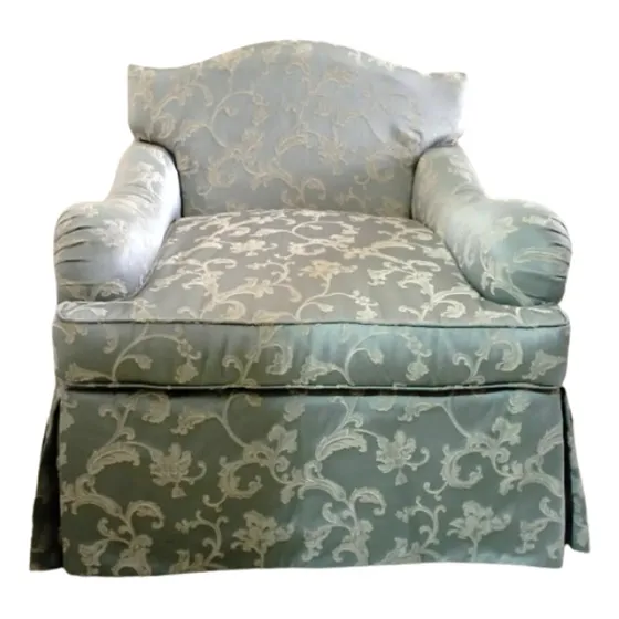 Sillón Poltrona Butaca Orejeras Mueble Tradicional Tela