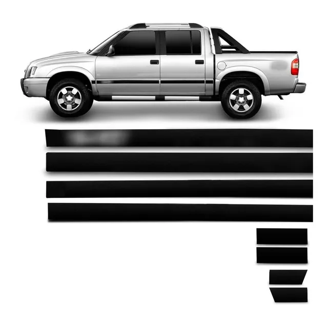 Moldura Bagueta Lateral Mod Original Chevrolet S-10 Doble Ca