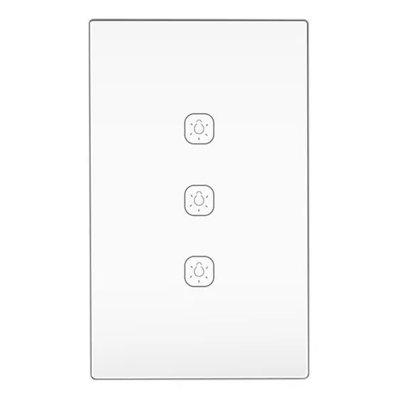Apagador Inteligente Touch Zigbee 3 Botones 