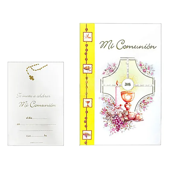 Invitacion Comunion Rosario X10u
