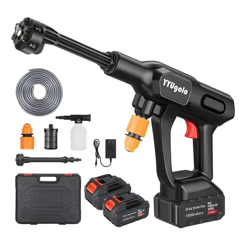 Inalámbrica Hidrolavadora\u002Fpistola Lavado Coche 2 Pilas Negro | Cuotas sin interés