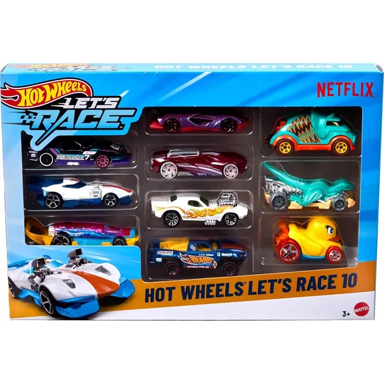 Pack 10 Hot Wheels - Let's Race - Jgn40