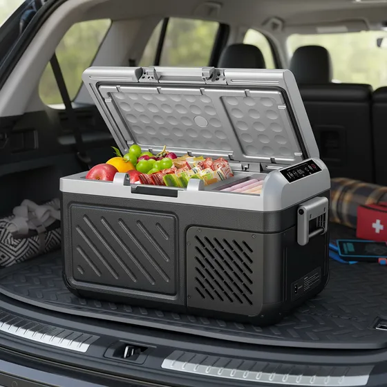 Astroai Refrigerador Para Automóvil De 12 V Con Dos Zonas, Control Independiente, Congelador Portátil De 20 Cuartos (18 L), Para Rv, Camión, Furgoneta, Bote Para Acampar, Viajar, Pescar Al Aire Libre