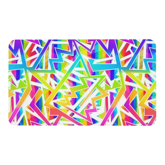 Alfombrilla Raton Larga Geometrica Color Pvc Para Juego