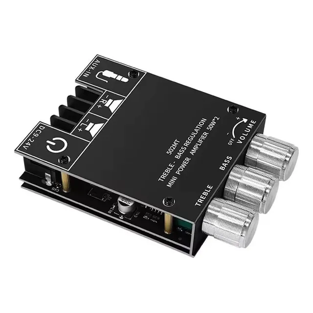 Mini Amplificador Estéreo Digital Zk-502mt De 50w X2 Bt5.0