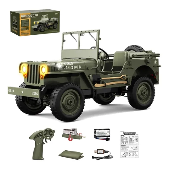Camión De Control Remoto, Rc Willys Military Jeep Car Scale