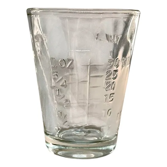 Vaso Medidor 30ml Vidrio Transparente Mini X 5 Unidades