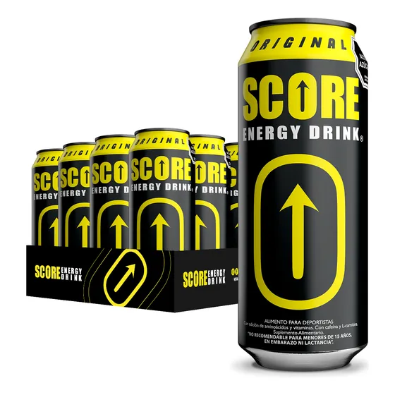Bebida Energética Score Original - Pack 12 Latas 500ml