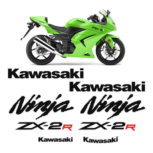 Kit Adesivo Para Kawasaki Ninja 300 Zx-3r 15965 Cor PRETO/CINZA