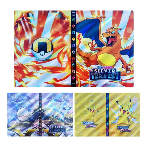 Album Coleccionador Grande Holográfico 432 Cartas Pokemon