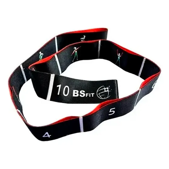 Banda Elongacion 11 Posiciones 01150 Tela Elastica Cinto Yoga Gym BS Fit