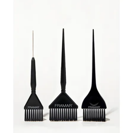 Set Brochas Tintura Negro 3 Unidades - Framar Professional