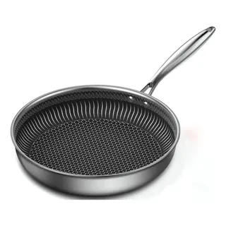 316 Stainless Steel Frying Pan For Frying And Stir-frying,