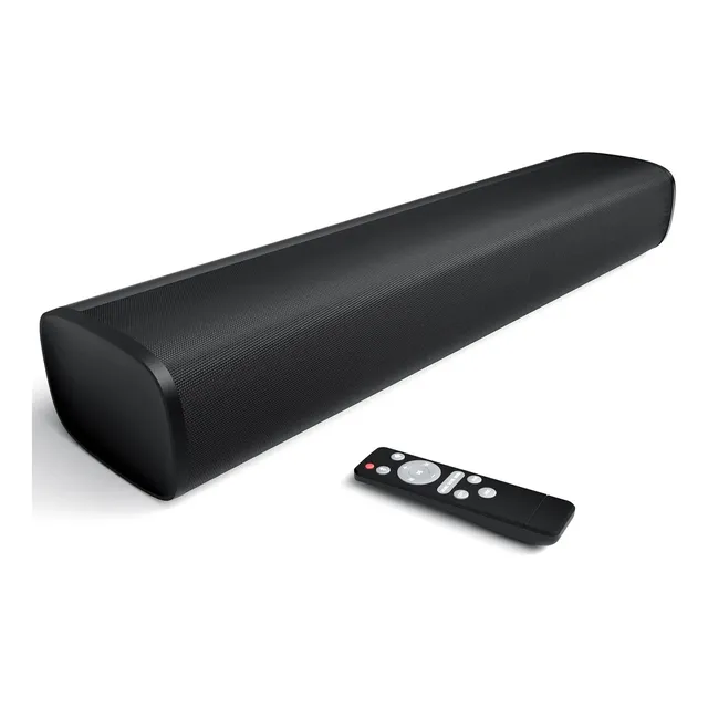 Barra De Sonido Cine Bluetooth Bocinas 56w Color Negro, Bluetooth 5.0 Óptico Hdmi Aux Con Control Remoto Hogar Y Fiesta Home Theaters 360° Surround Sound Experience