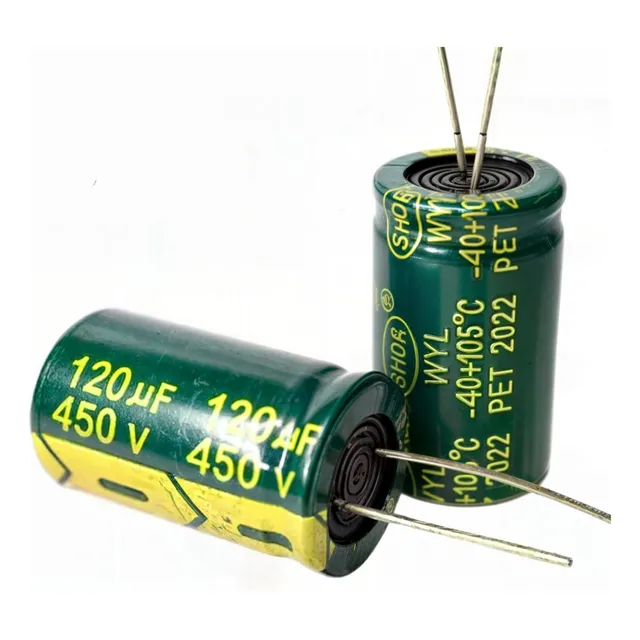 120uf 450v Condensador Capacitor Radial 