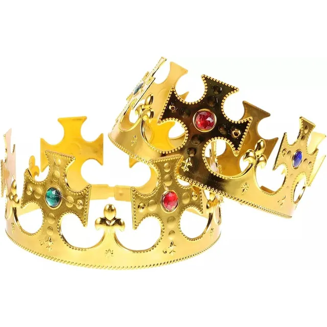 Corona Plástica Rey Reina Pack De 6 Unidades Cotillon Fiesta