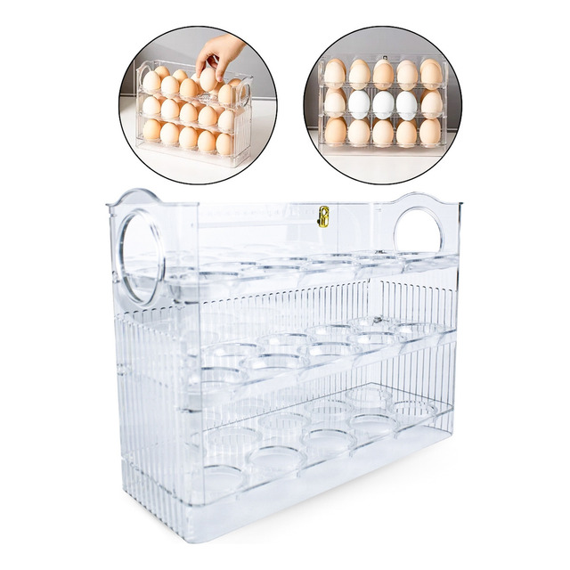 Suporte Bandeja Acrílica 30 Ovos Decoração Cozinha Geladeira Suporte Bandeja Acrílica 30 Ovos Decoração Cozinha Geladeira