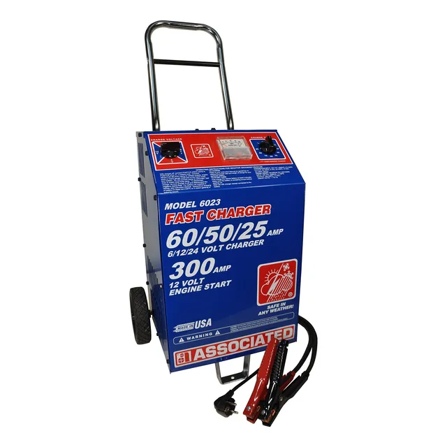 Associated Equipment 6023 6/12/24v 60/50/25 Amp Cargador De