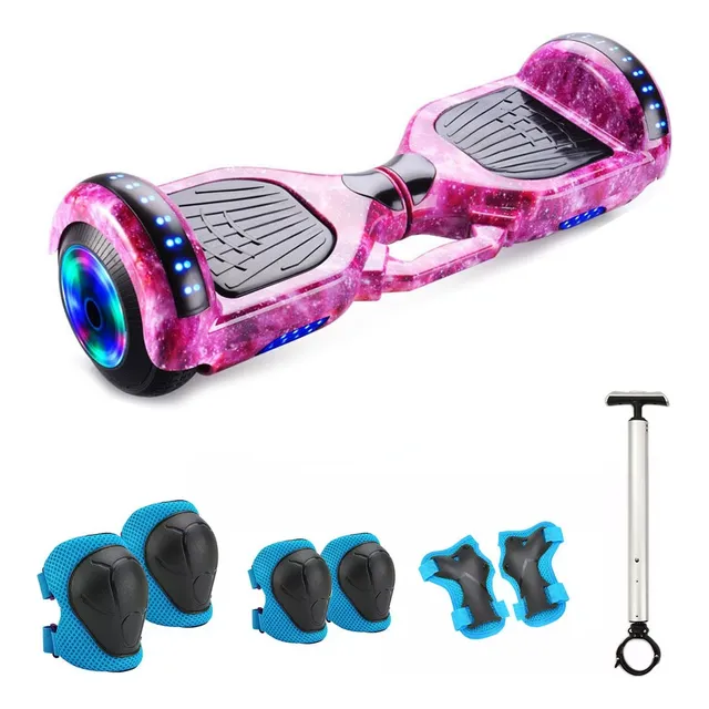 Patineta Eléctrica Hoverboard7'' Bluetooth Y Barra De Mano