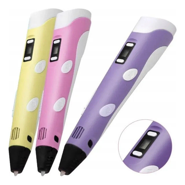 Lapiz 3d Impresora Pen-2 C/pantalla + Soporte + Filamentos