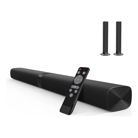 Funsmile Ky8000 127V color negro barra de sonido desmontable bluetooth bluetooth óptico hdmi aux con control remoto hogar y fiesta