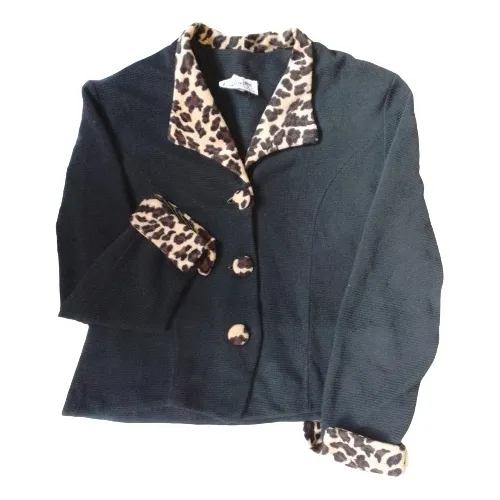 Chaqueta De Tela Negra  Climas Fríos, L, Usa, Calais Ltd