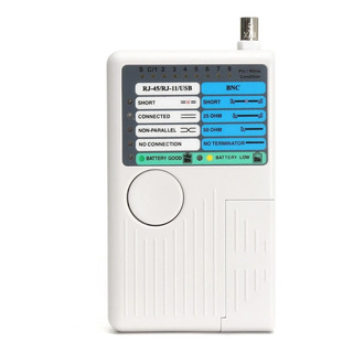 Testador De Cabo De Rede 4 Em 1 Rj45/rj11/usb/bnc Lan Tester Testador De Cabo De Rede 4 Em 1 Rj45/rj11/usb/bnc Lan Tester