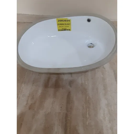 Lavamano Blanco Ovalado Para Empotrar Importado