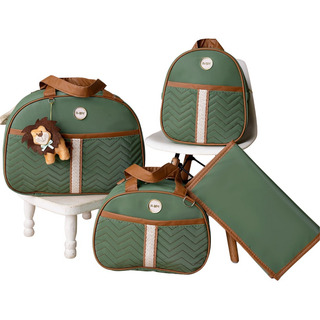 Bolsas Kit BebĂȘ Mala SaĂda Menino Menina - Bordado SafĂĄri Bolsas Kit BebĂȘ Mala SaĂda Menino Menina - Bordado SafĂĄri