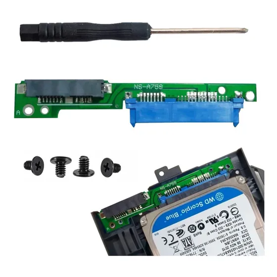 Adaptador Conector Caddy Hd Ssd Sata P/ Lenovo Ideapad 330s