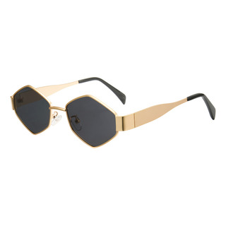 Lentes De Sol Polarizadas Con Montura Poligonal Retro Mujer Lentes De Sol Polarizadas Con Montura Poligonal Retro Mujer