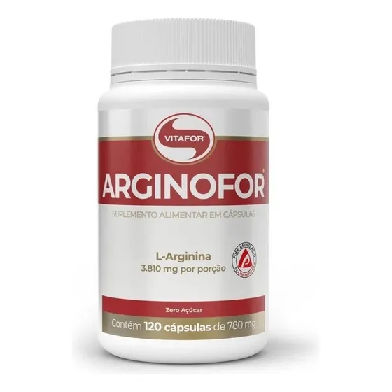 Arginofor 780mg Vitafor 120 Capsulas L Arginina Sabor Sem Sabor