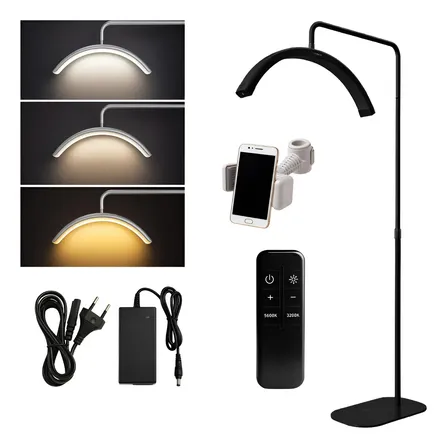 Luminária Meia Lua Pendente Led Profissional Regulagem