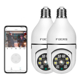 2pcs Cámara De Seguridad Wifi De 360° Visión Nocturna Alarma 2pcs Cámara De Seguridad Wifi De 360° Visión Nocturna Alarma