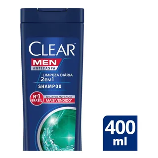 Shampoo Anticaspa Clear Men Limpeza DiĂĄria 2 Em 1 400 Ml Shampoo Anticaspa Clear Men Limpeza DiĂĄria 2 Em 1 400 Ml