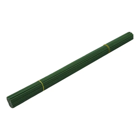 100 Piezas De Alambre De Tallo Floral Verde Oscuro Para Manu