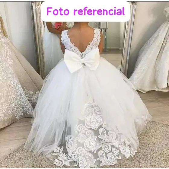 Vestido Elegante De Niña Rojo