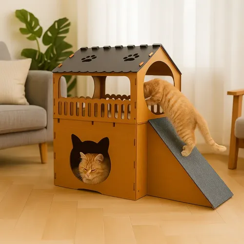 Cat House For Outdoor Cats Bed Stray Cat Shelter For Porch