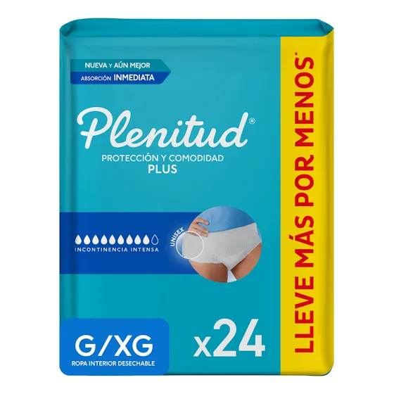 Pañales Para Adultos Protect Plus Talla G/XG 24 Unidades Plenitud