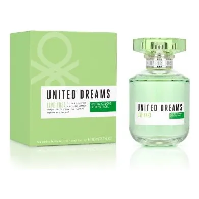 Perfume Benetton Live Free Para Mujer 80ml