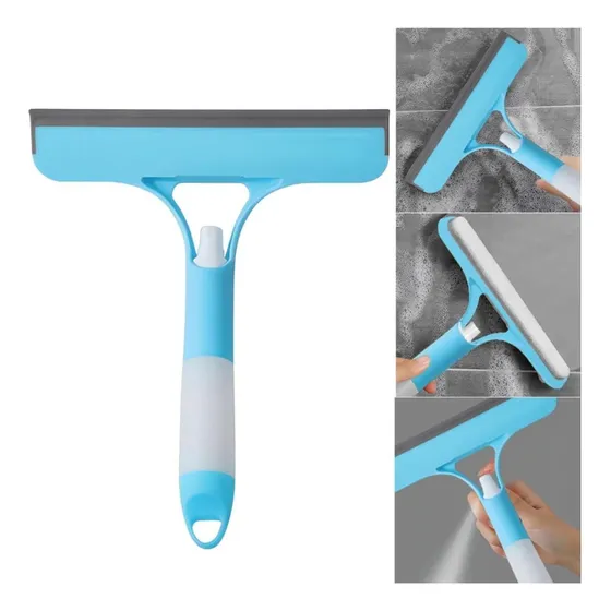 Limpiador De Ventanas Multifunción Con Esponja Y Spray 3en1