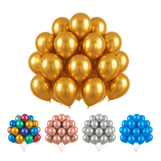 Bexiga Metalizada Balões Decoração 50 Un Nº9 Festa E Eventos