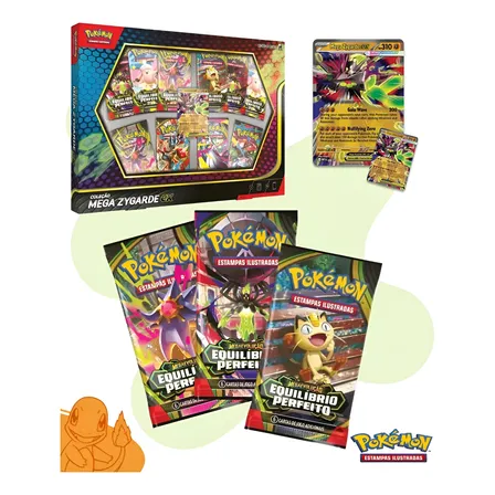 61 Cartas Pokemon Booster Mega Zygarde Ex Megaevolução 10 Pacotes De Booster Meg