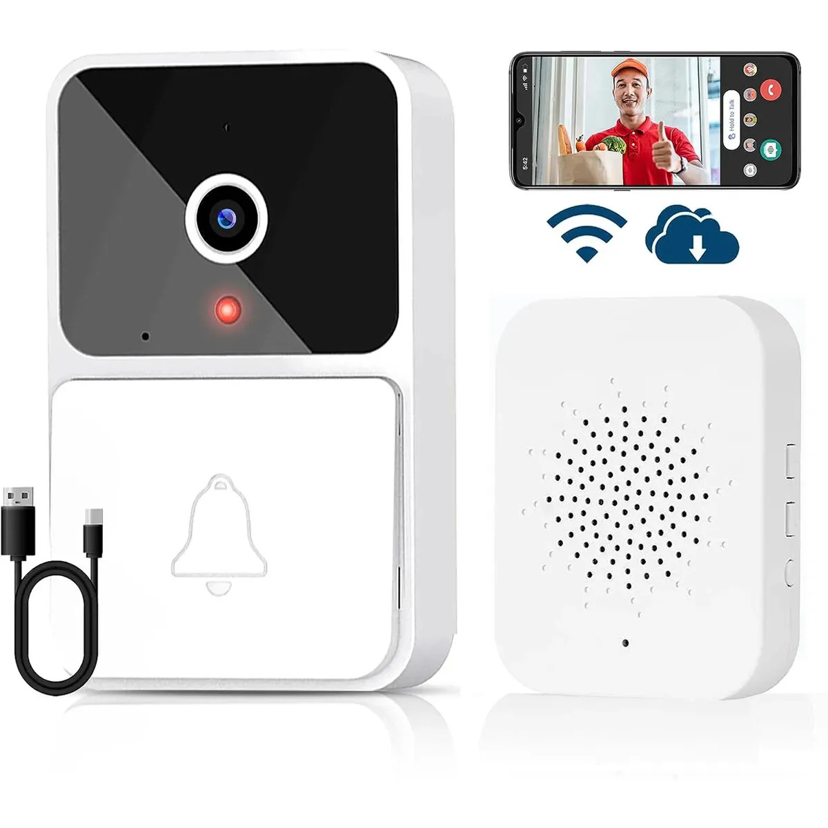 Campainha inteligente com camera e video chamada