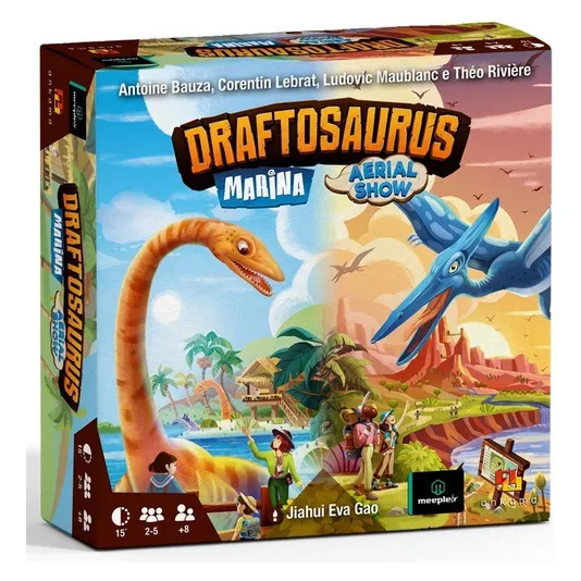 Expansão 2 Em 1 Show Aéreo E Marina Para Jogo Draftosaurus