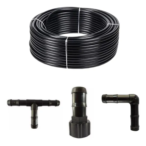Kit 100 Mts Plansa Polietileno 1/2   + Accesorios 1/2 