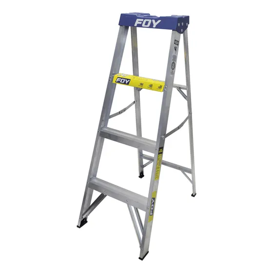 Escalera De Aluminio Tipo Tijera 3 Escalones Foy